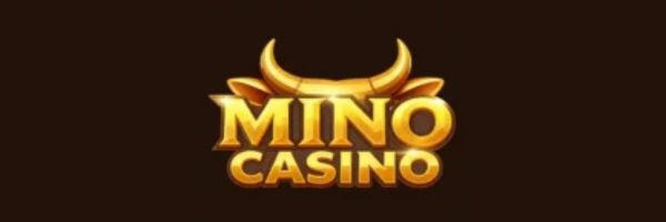 Mino Casino lobby of pokies and live tables shown on a phone